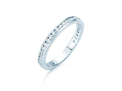 Bague de fiançailles Endless Love dans 14K or blanc avec diamants 0,50ct G/SI