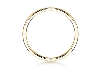 Bague de fiançailles Promise Petite en 9K or jaune avec diamant 0,005ct G/SI