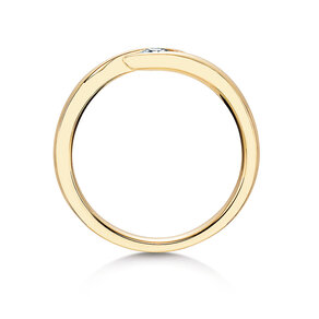 Bague de fiançailles Twist en 14K or jaune avec diamant 0,20ct H/SI
