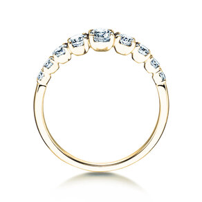 Bague de fiançailles 9 Diamonds dans 14K or jaune avec diamants 0,43ct G/SI
