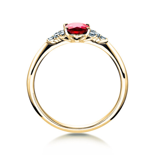Bague de fiançailles Vivid en or jaune
