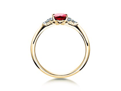 Bague de fiançailles Vivid en or jaune