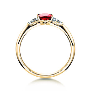Bague de fiançailles Vivid en or jaune
