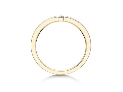 Bague de fiançailles Infinity dans 14K or jaune avec diamant 0,03ct H/SI