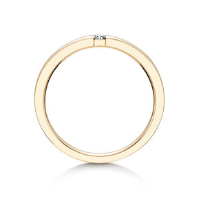 Bague de fiançailles Infinity dans 14K or jaune avec diamant 0,07ct H/SI