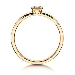 Bague de fiançailles Eternal dans 14K or jaune avec diamant 0,10ct H/SI