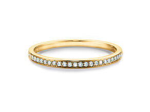 Bague de fiançailles Alliance-/Eternityring dans 18K or jaune avec diamants 0,125ct G/SI