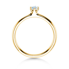 Bague de fiançailles Classic 6 dans 14K or jaune avec diamant 0,15ct H/SI