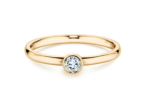 Bague de fiançailles Eternal dans 14K or jaune avec diamant 0,15ct H/SI