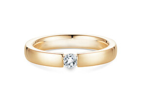 Bague de fiançailles Infinity dans 14K or jaune avec diamant 0,15ct H/SI