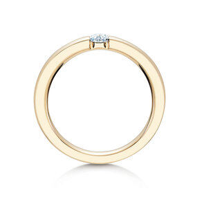 Bague de fiançailles Infinity dans 14K or jaune avec diamant 0,15ct H/SI