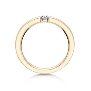 Bague de fiançailles Infinity dans 14K or jaune avec diamant 0,15ct H/SI