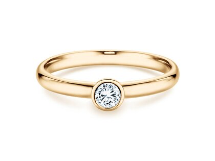 Bague de fiançailles Eternal dans 14K or jaune avec diamant 0,20ct H/SI