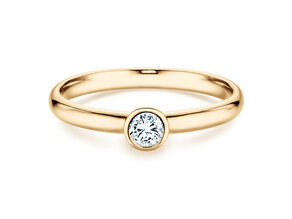 Bague de fiançailles Eternal dans 14K or jaune avec diamant 0,20ct H/SI