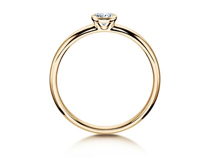 Bague de fiançailles Eternal dans 14K or jaune avec diamant 0,20ct H/SI