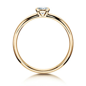 Bague de fiançailles Eternal dans 14K or jaune avec diamant 0,20ct H/SI