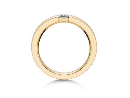 Bague de fiançailles Infinity dans 14K or jaune avec diamant 0,25ct G/SI