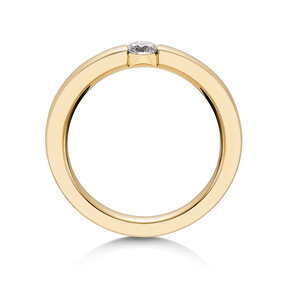 Bague de fiançailles Infinity dans 14K or jaune avec diamant 0,25ct G/SI