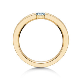 Bague de fiançailles Infinity en 18K or jaune avec diamant 0,30ct H/SI