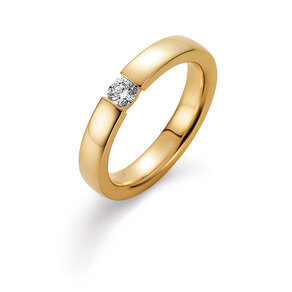 Bague de fiançailles Infinity dans 14K or jaune avec diamant 0,25ct G/SI
