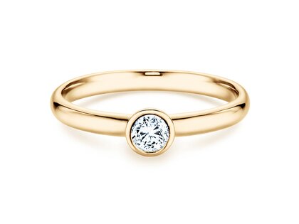 Bague de fiançailles Eternal dans 14K or jaune avec diamant 0,30ct H/SI