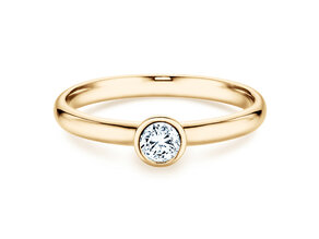 Bague de fiançailles Eternal dans 14K or jaune avec diamant 0,30ct H/SI