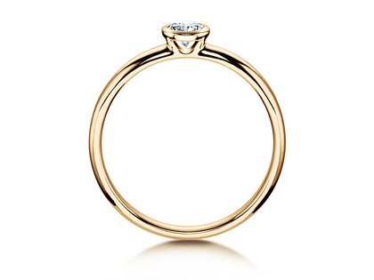 Bague de fiançailles Eternal dans 14K or jaune avec diamant 0,30ct H/SI
