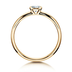 Bague de fiançailles Eternal dans 14K or jaune avec diamant 0,30ct H/SI
