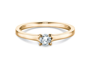 Bague de fiançailles Modern dans 14K or jaune avec diamant 0,30ct G/SI