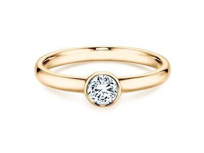 Bague de fiançailles Eternal dans 14K or jaune avec diamant 0,35ct G/SI