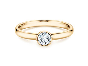 Bague de fiançailles Eternal dans 14K or jaune avec diamant 0,35ct G/SI
