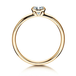 Bague de fiançailles Eternal dans 14K or jaune avec diamant 0,35ct G/SI