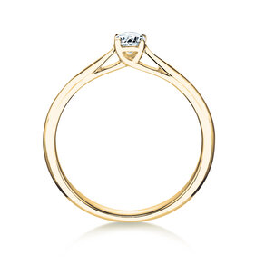 Bague de fiançailles Delight dans 14K or jaune avec diamant 0,40ct H/SI