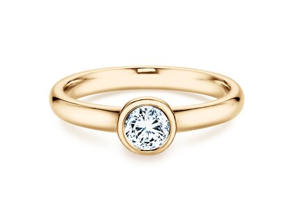 Bague de fiançailles Eternal dans 14K or jaune avec diamant 0,40ct H/SI