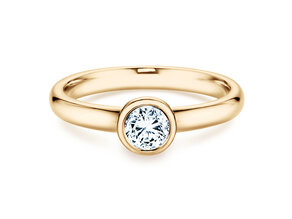 Bague de fiançailles Eternal dans 14K or jaune avec diamant 0,40ct H/SI