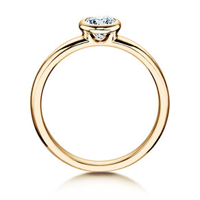Bague de fiançailles Eternal dans 14K or jaune avec diamant 0,40ct H/SI