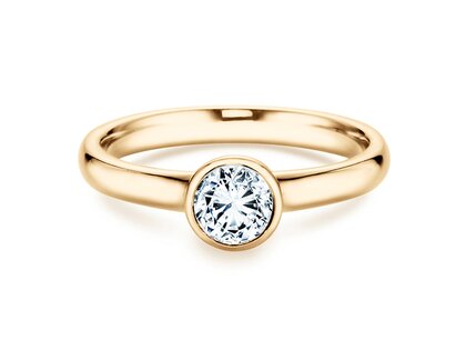 Bague de fiançailles Eternal en 9K or jaune avec diamant 1,00ct H/SI