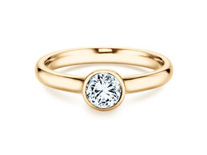 Bague de fiançailles Eternal en 9K or jaune avec diamant 1,00ct H/SI
