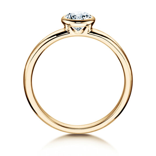 Bague de fiançailles Eternal en 9K or jaune avec diamant 1,00ct
