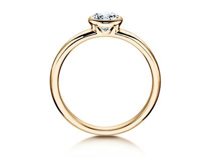Bague de fiançailles Eternal en 9K or jaune avec diamant 1,00ct H/SI