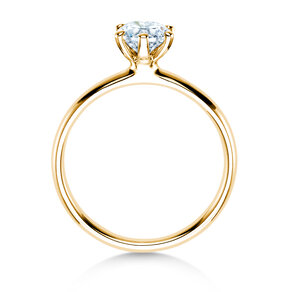 Bague de fiançailles Classic 6 dans 14K or jaune avec diamant 0,75ct G/SI