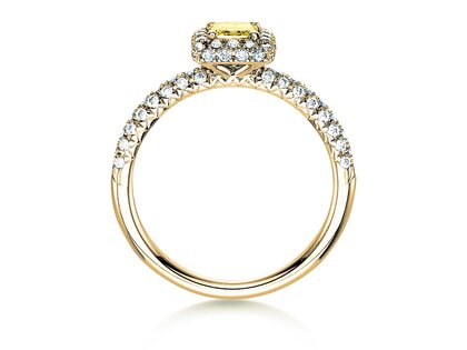 Bague de fiançailles Sophie en 18K or jaune avec diamants 1,02ct