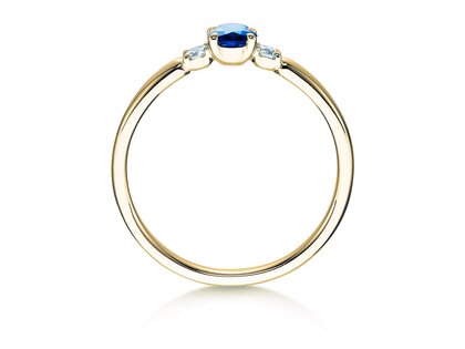 Bague de fiançailles Vivid Petite en or jaune