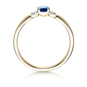 Bague de fiançailles Vivid Petite en or jaune