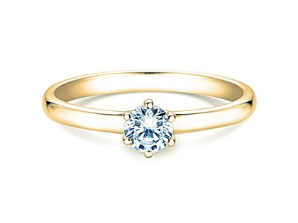 Bague de fiançailles Melody dans 14K or jaune avec diamant 0,50ct G/SI