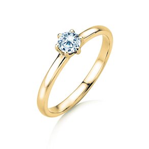 Bague de fiançailles Melody dans 14K or jaune avec diamant 0,50ct G/SI
