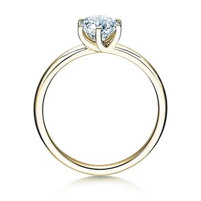 Bague de fiançailles Melody en 18K or jaune avec diamant 2,50ct H/SI