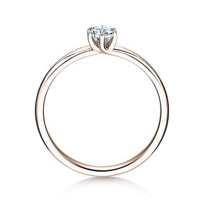 Bague de fiançailles Melody dans 14K or rose avec diamant 0,25ct H/SI