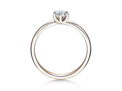 Bague de fiançailles Melody dans or rose