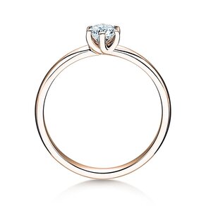 Bague de fiançailles Melody dans or rose